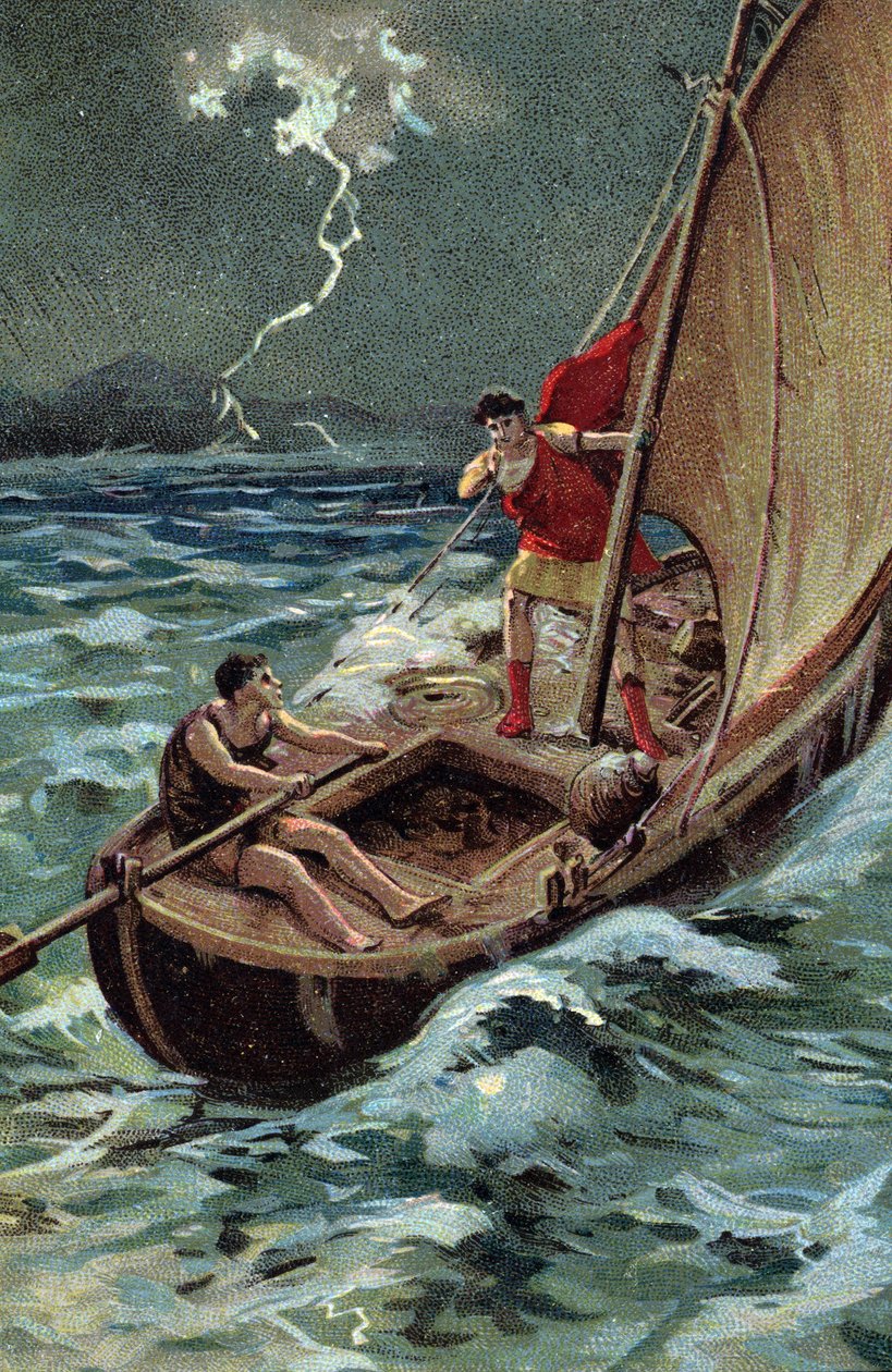 Il giovane Giulio Cesare (100-44 a.C.) attraversa l