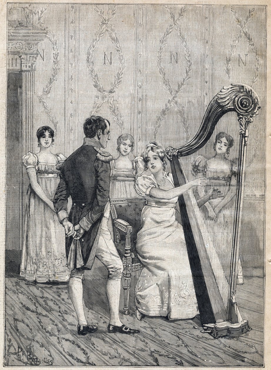 Teatro de la Porte Saint Martin dove viene rappresentato un dramma intitolato "Napoleon", in "Le Petit Parisien" del 17/12/1893 (incisione) da French School