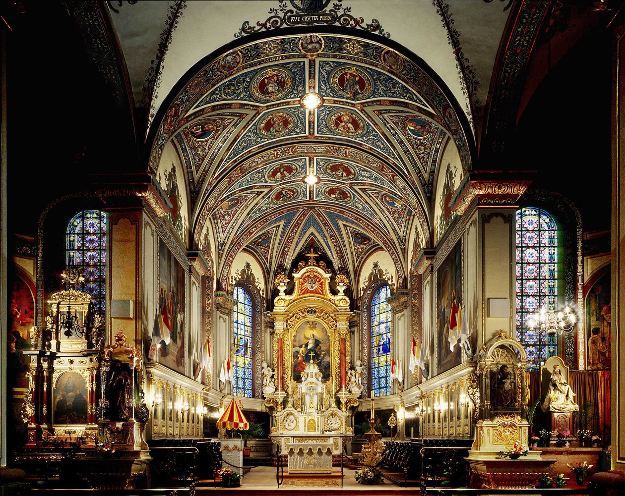 Thierenbach (68) - interno della Cattedrale Notre-Dame de Alsace - La Nef da French School