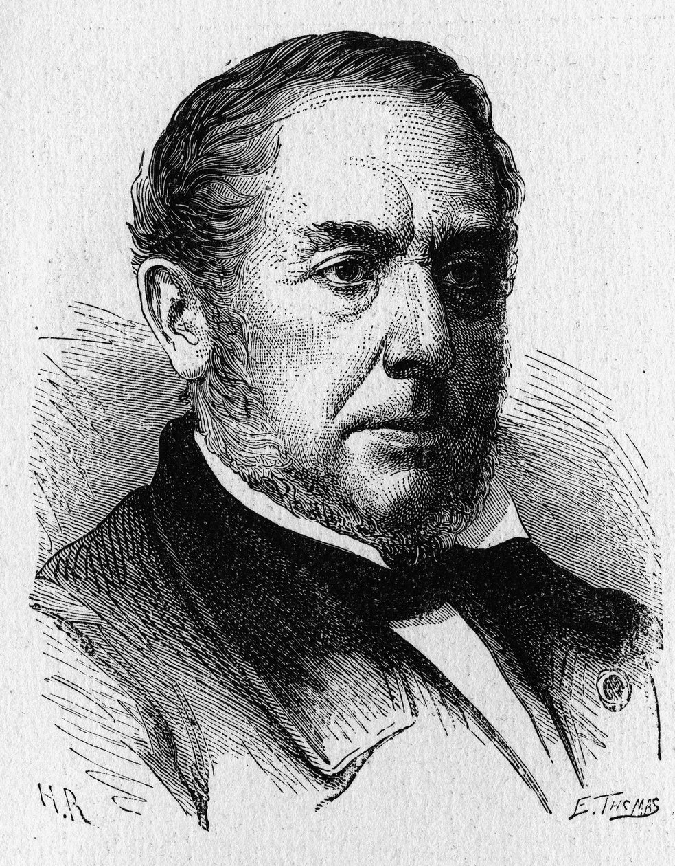 Théophile Jules Pelouze (1807 - 1867), chimico francese - in "Album de la Science; illustrious scientists; Great discoveries" 1896 da French School