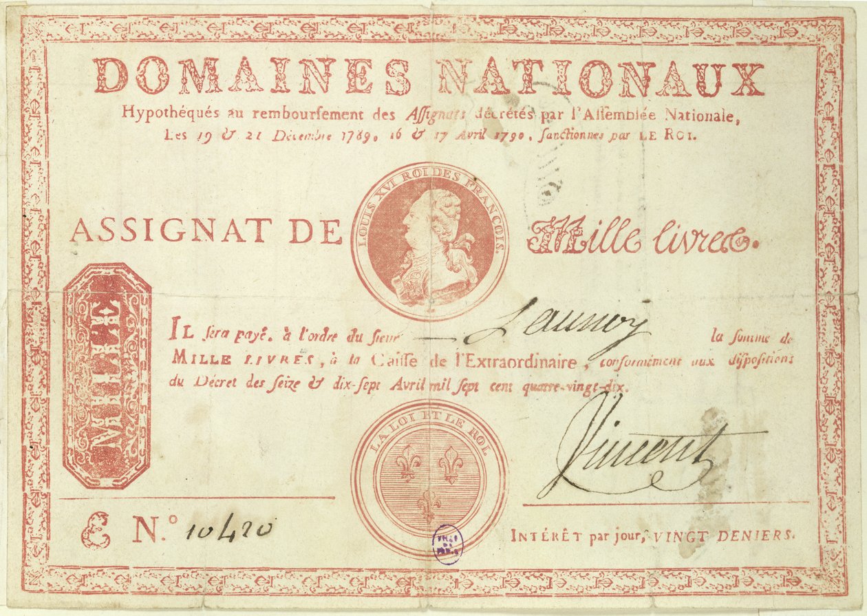 Banconota da mille lire con l
