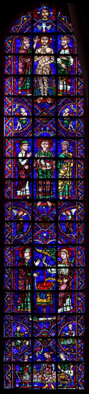 Tre scene dalla vita di San Giovanni Battista da French School