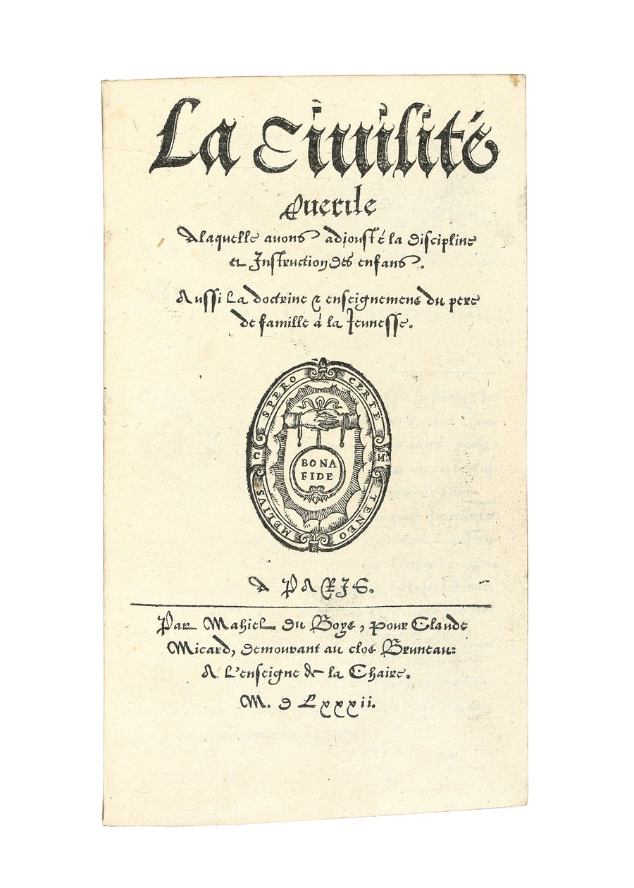 Pagina del titolo da 