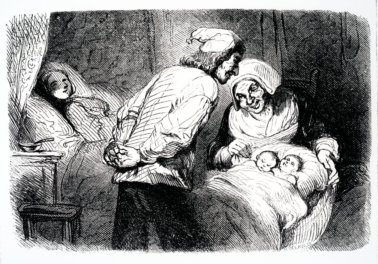 Pagina del titolo di La piccola Fadette di George Sand, 1852 da French School