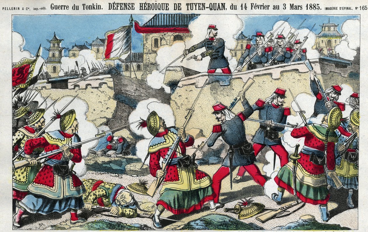 Guerra del Tonchino: la difesa di Tuyen Quan (Tuyen-Quan), Vietnam dal 14 febbraio al 3 marzo da French School