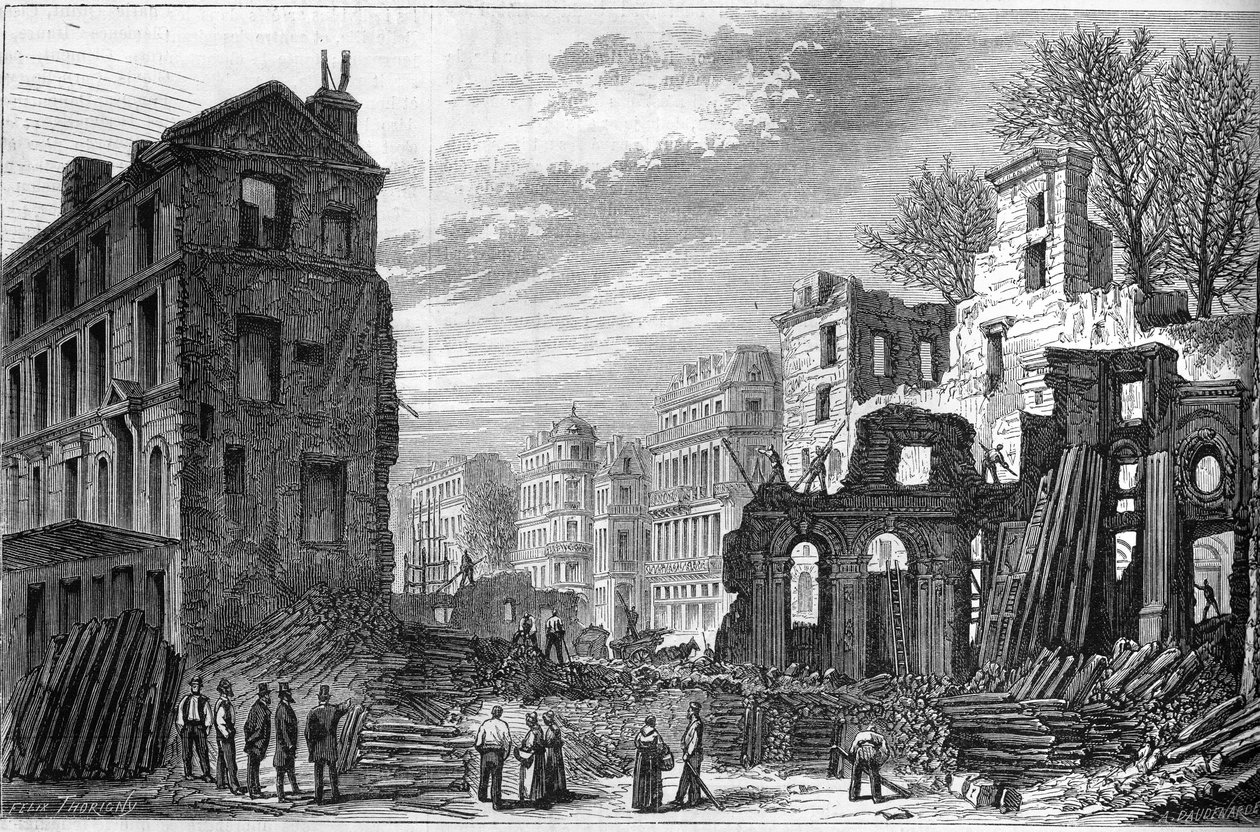 Trasformazioni di Parigi sotto il Secondo Impero, Parigi haussmanniana: apertura del boulevard Saint-Germain da French School