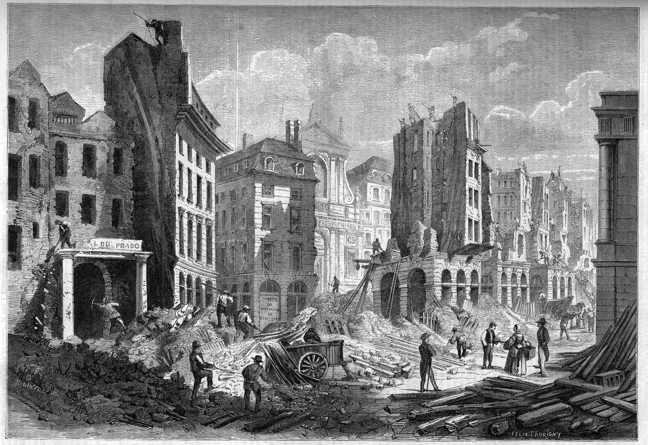 Trasformazioni di Parigi sotto il Secondo Impero, Parigi Haussmann: demolizione di Rue de la Barillerie per l