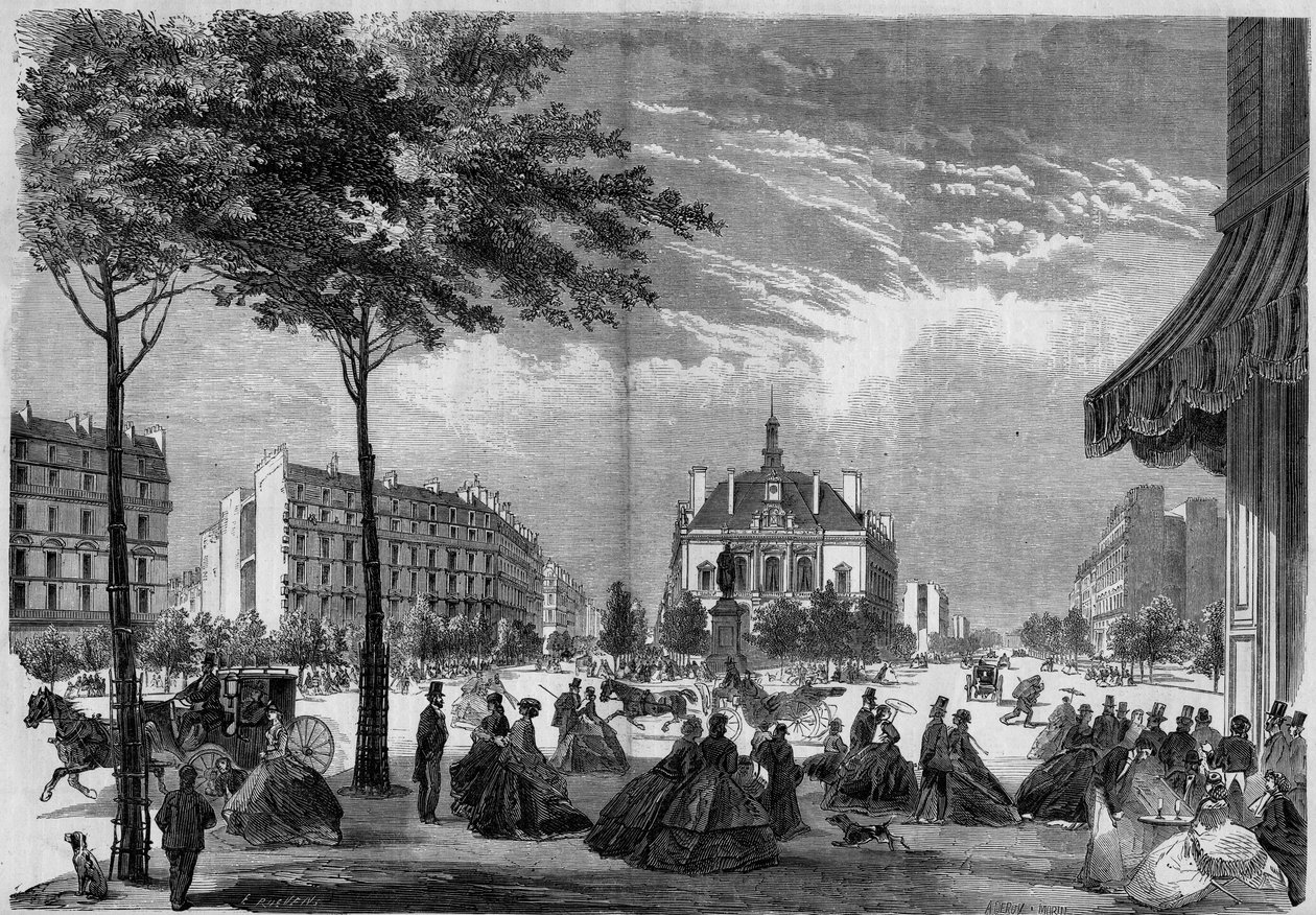 Trasformazioni di Parigi sotto il Secondo Impero, Parigi Haussmann: il nuovo municipio dell