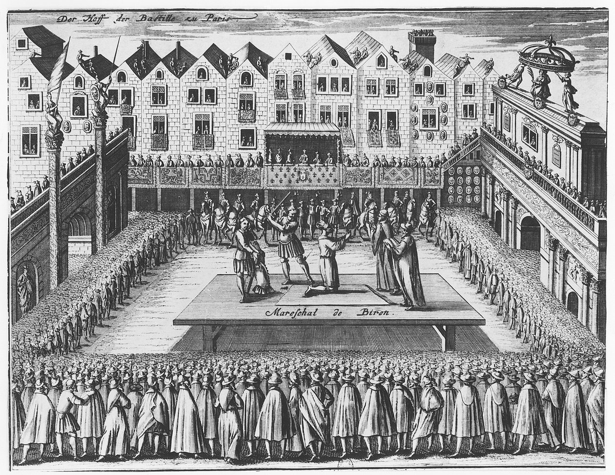 Processo ed Esecuzione di Charles de Gontaut, Duca di Biron da French School