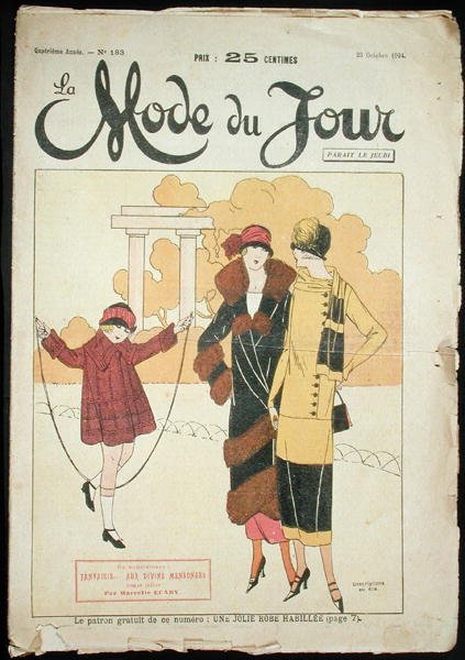 Due donne e una bambina in un parco, illustrazione da 