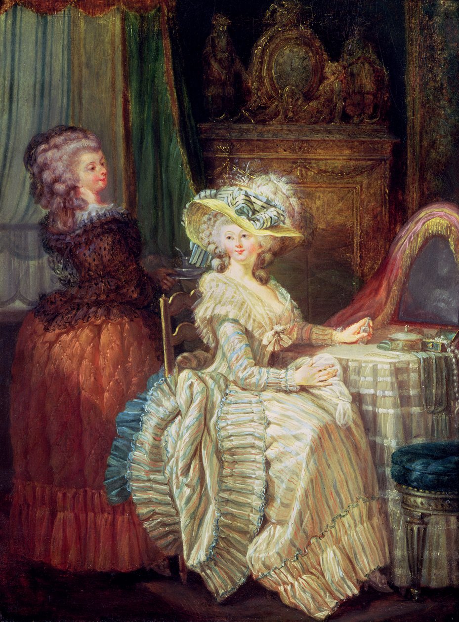 Due donne a un comò da French School