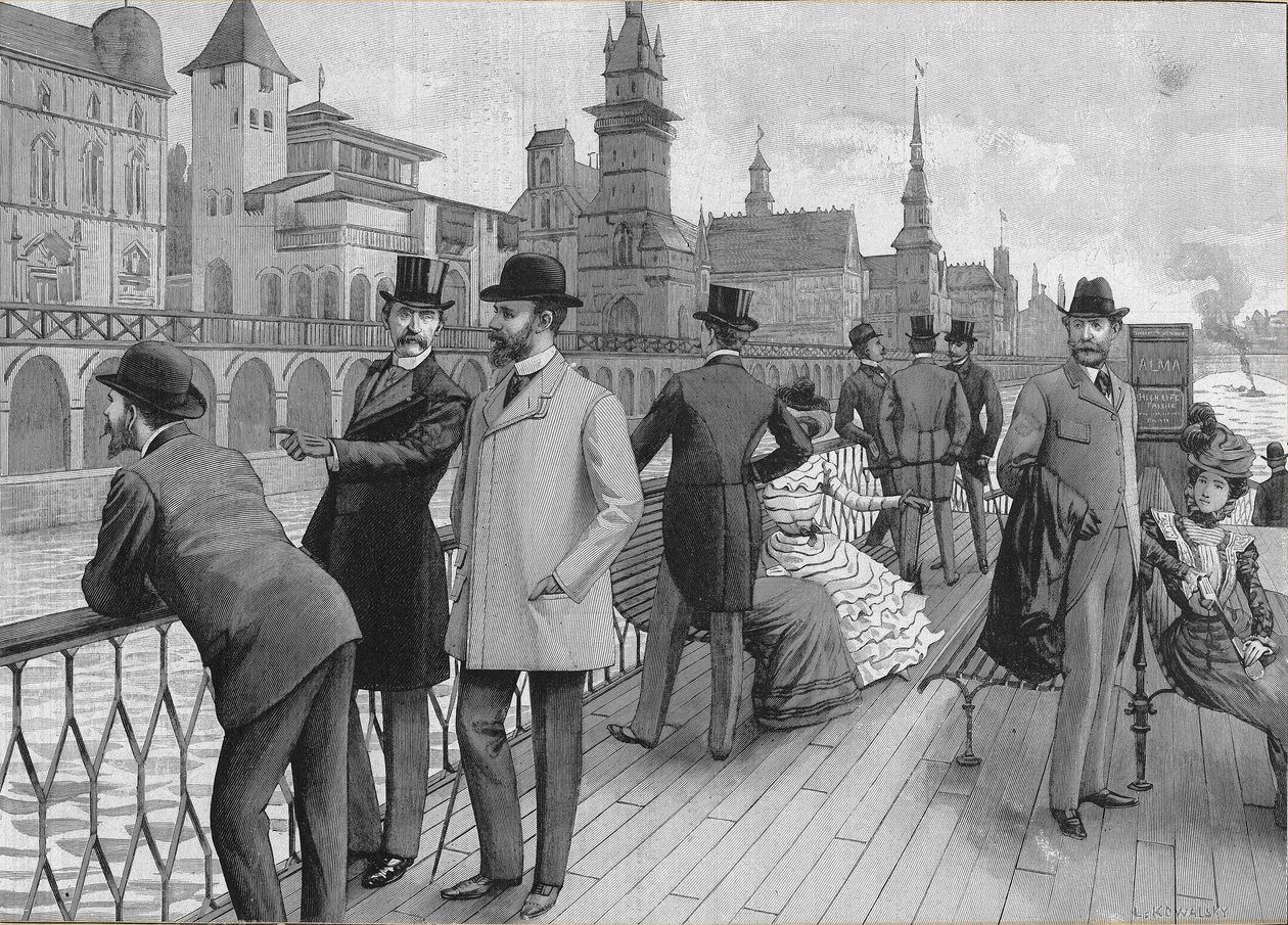 Esposizione Universale del 1900 a Parigi: la strada delle nazioni da French School
