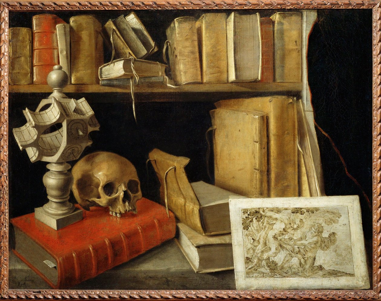 Vanitas au cadran solaire - Vanitas con meridiana ... da French School