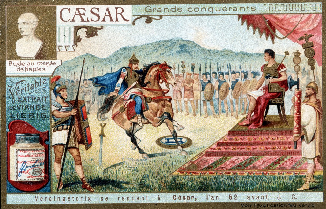 Vercingetorige si arrende a Cesare, nell