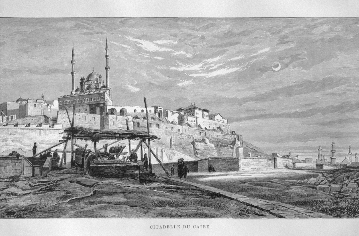 Veduta della Cittadella del Cairo, da L