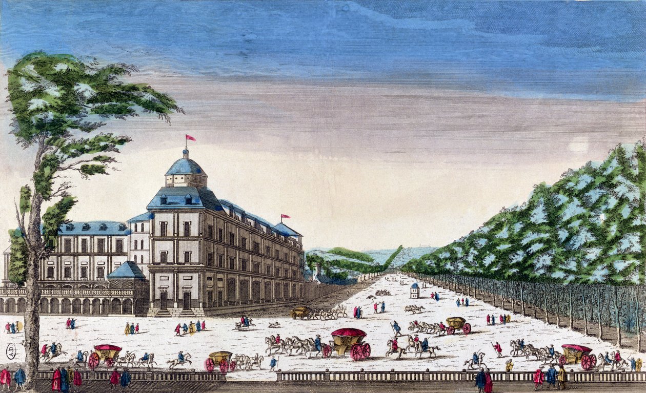 Vista del castello Esterhazy, Eisenstadt, Austria da French School
