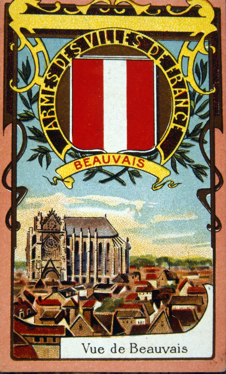 Veduta della città francese di Beauvais, circa 1900 da French School