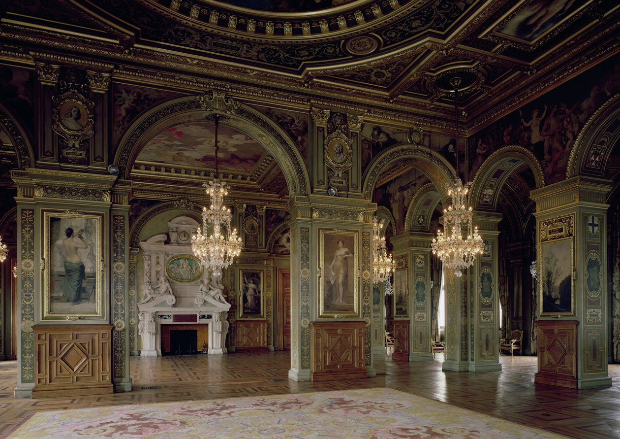 Veduta della Salle des Arts, dopo il 1871 da French School