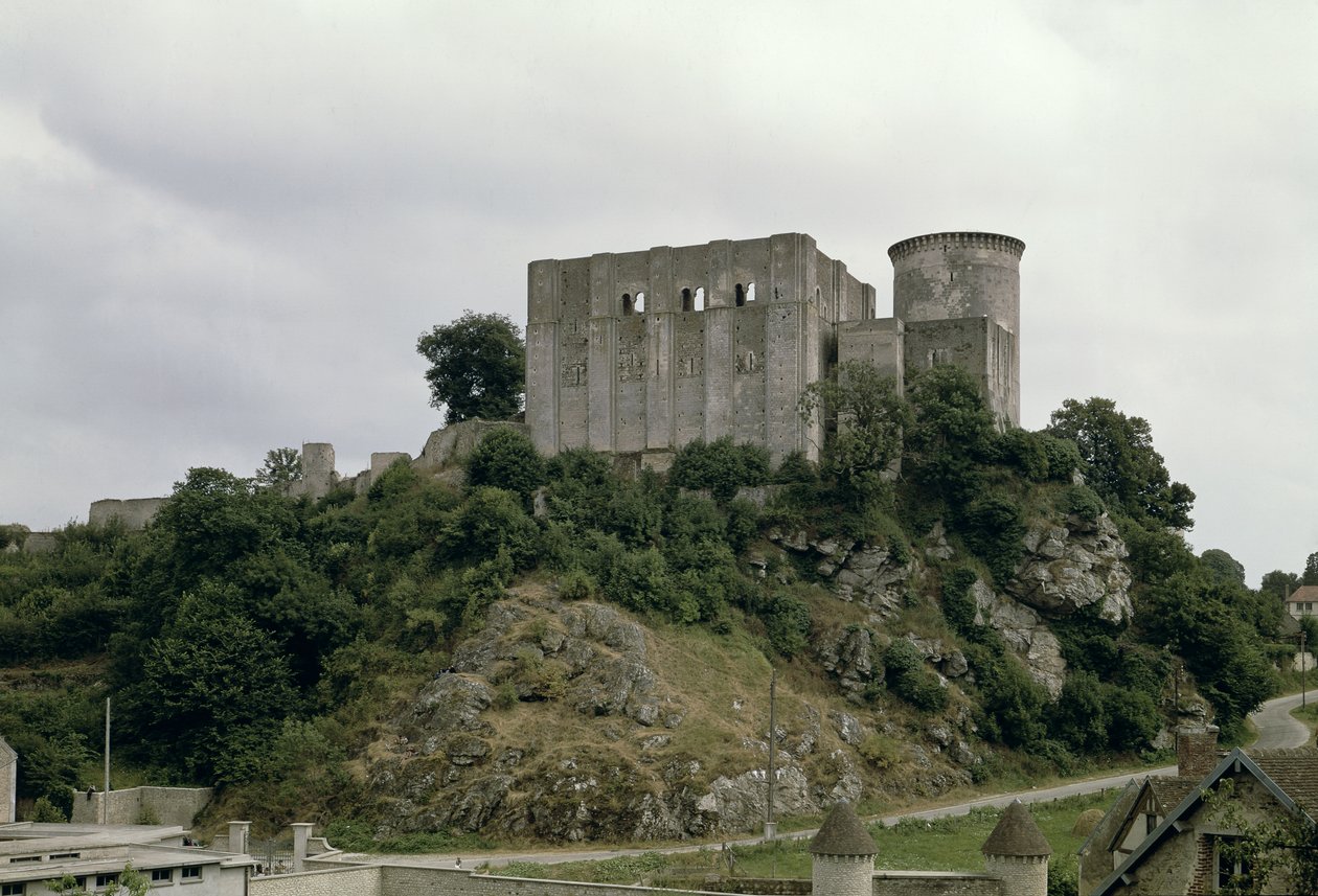 Vista della Torre di Talbot e del mastio del castello da French School