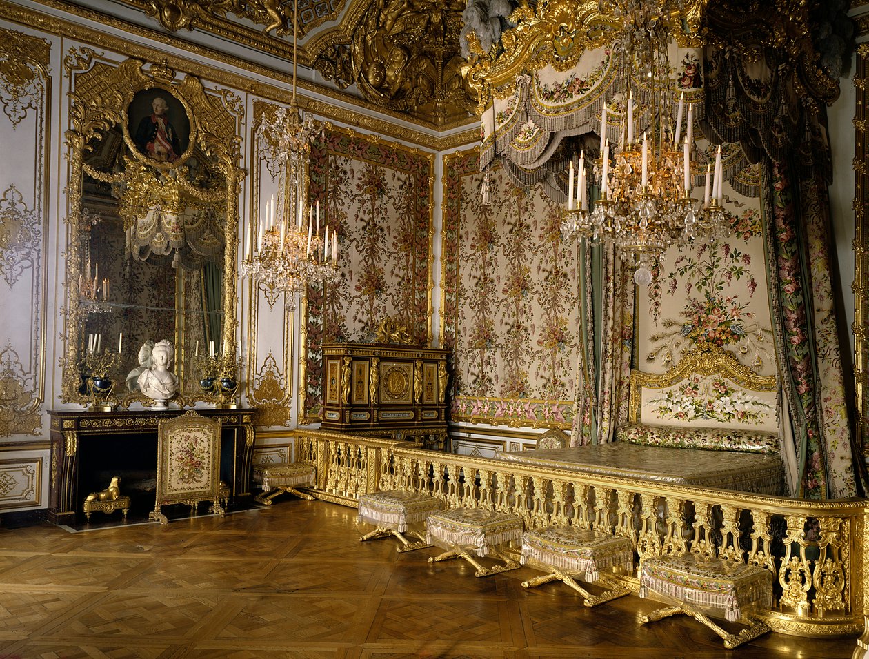 Vista della stanza della Regina di Francia Maria Antonietta d