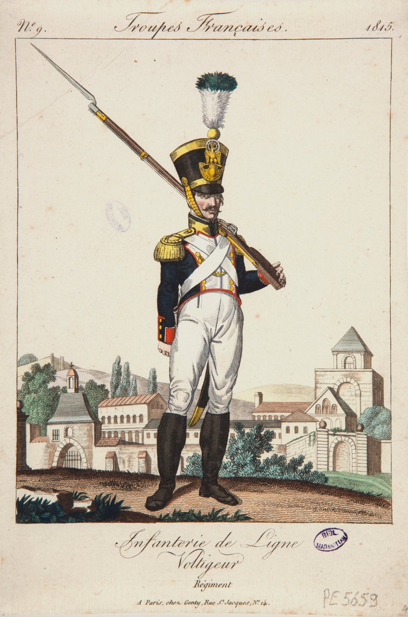 Voltigeur della fanteria di linea, truppe francesi n. 9 da French School