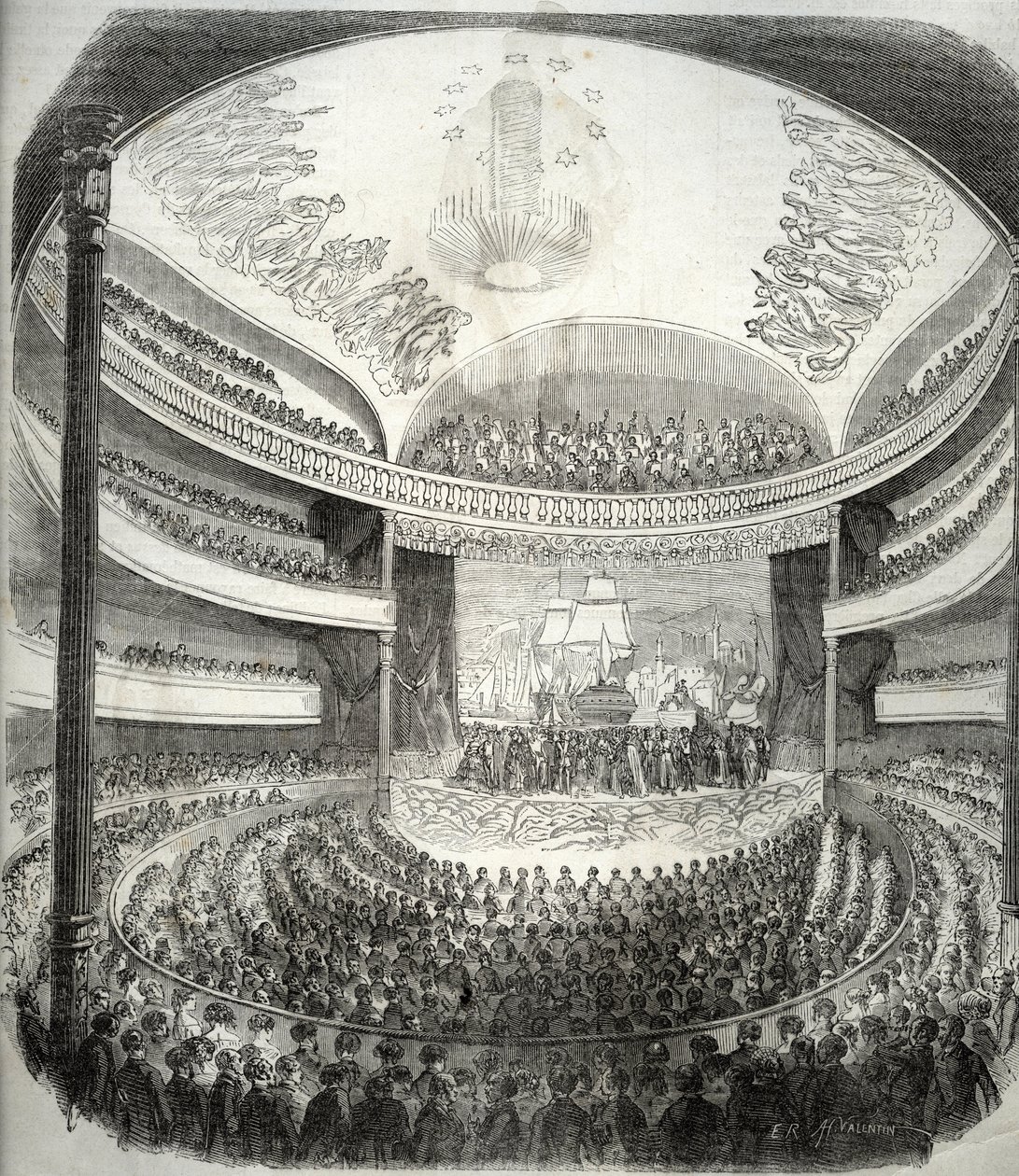 Vista del teatro rue du Chateau d