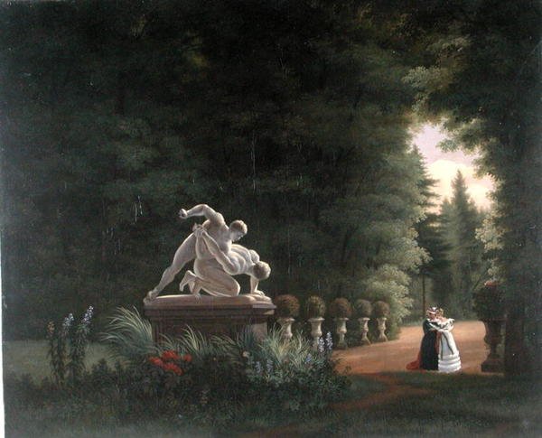 Passeggiata nella Folie-Beaujon a Parigi, c.1830 da French School