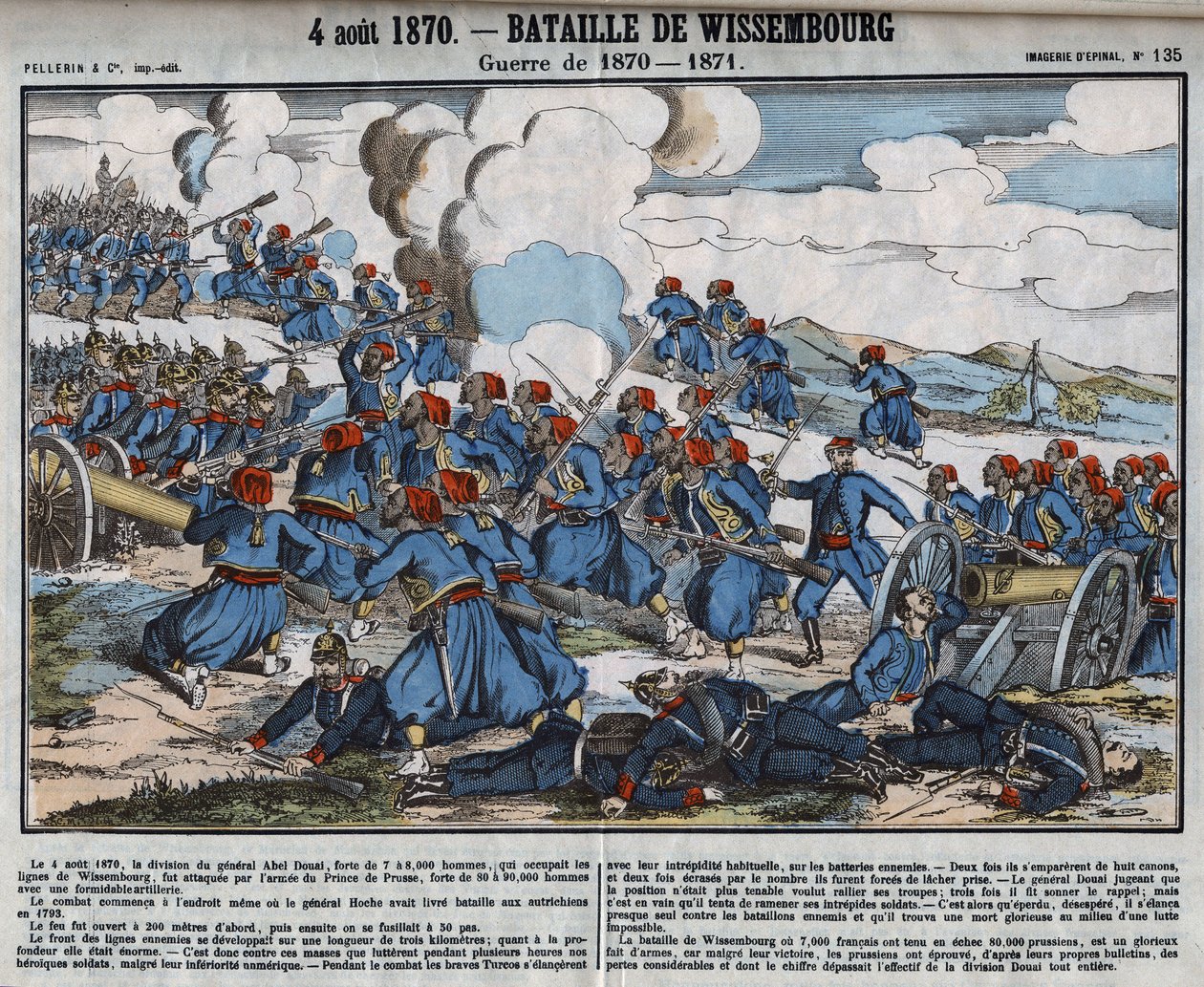 Guerra del 1870-1871: Battaglia di Wissembourg, 4 agosto da French School