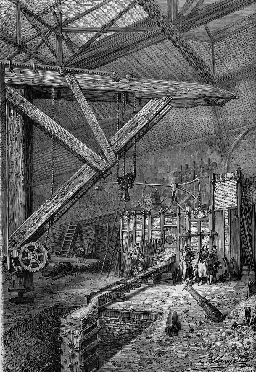 Guerra del 1870 - Assedio di Parigi: la fusione del cannone 