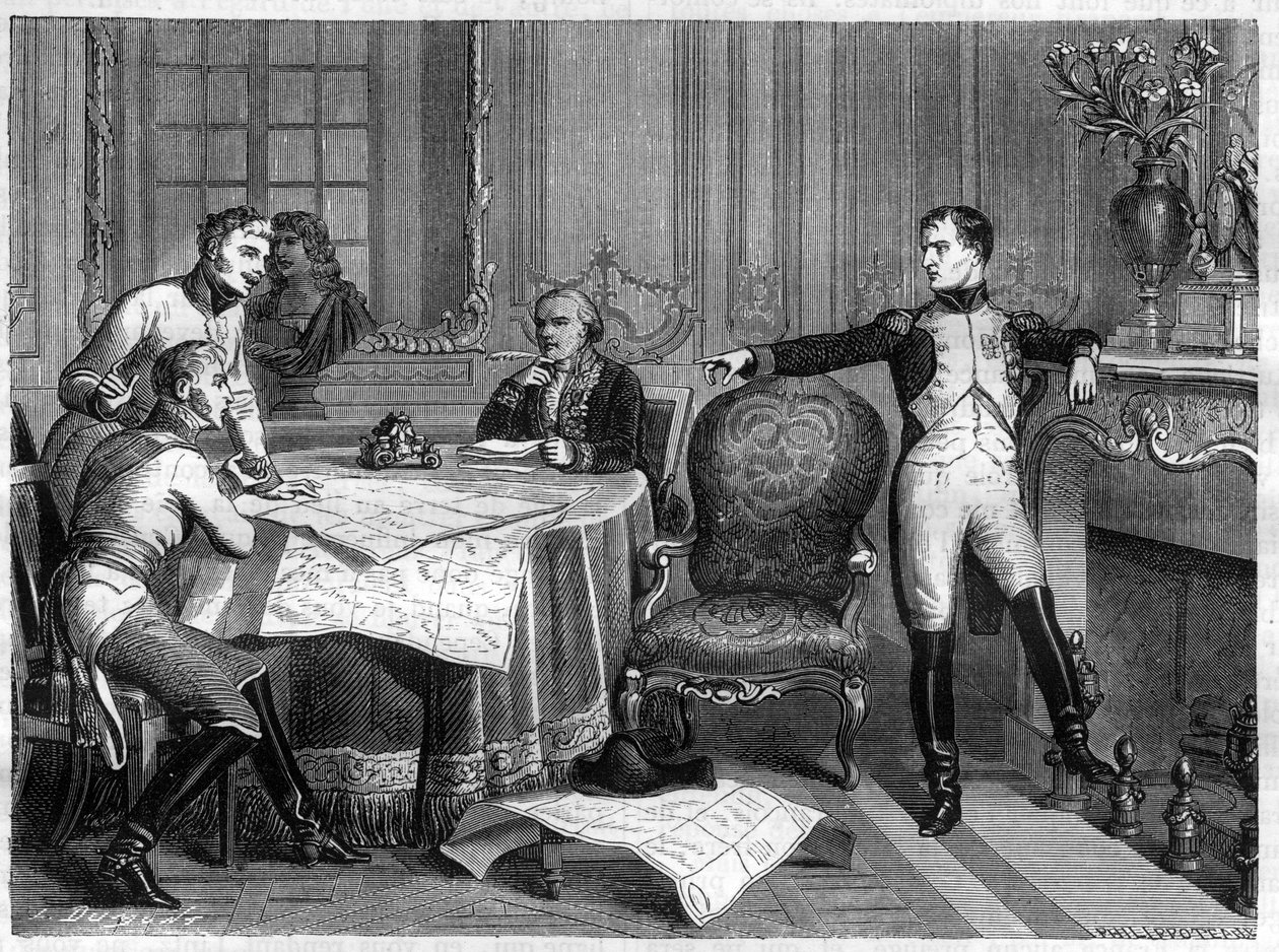 Guerra della Quinta Coalizione 1809 - Trattato di Schönbrunn, 14 ottobre da French School