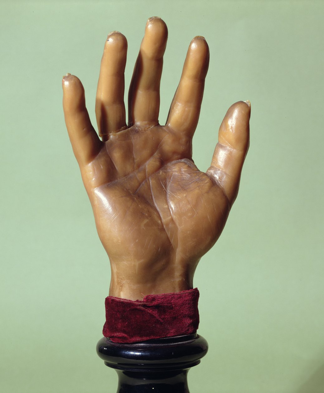 Calco in cera della mano di Jean-Baptiste Troppmann (1848-1970) 1869 da French School