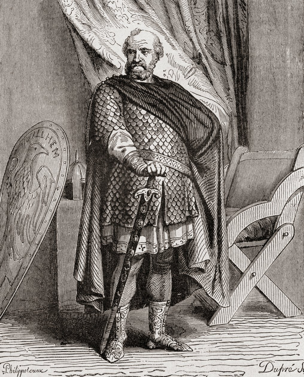 Guglielmo I, da Histoire de France, c.1880 da French School