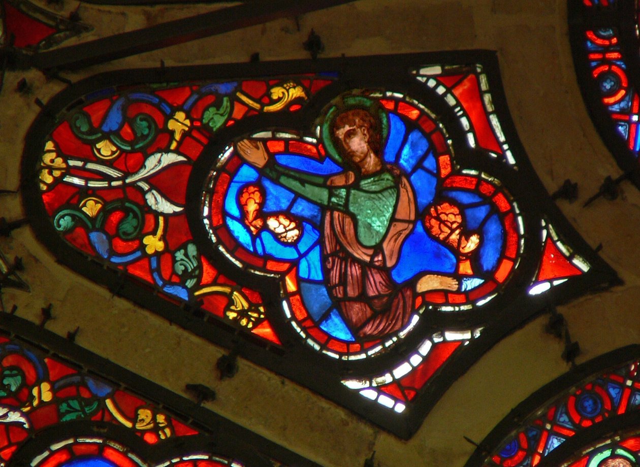 Finestra Ww raffigurante un Apostolo? da French School
