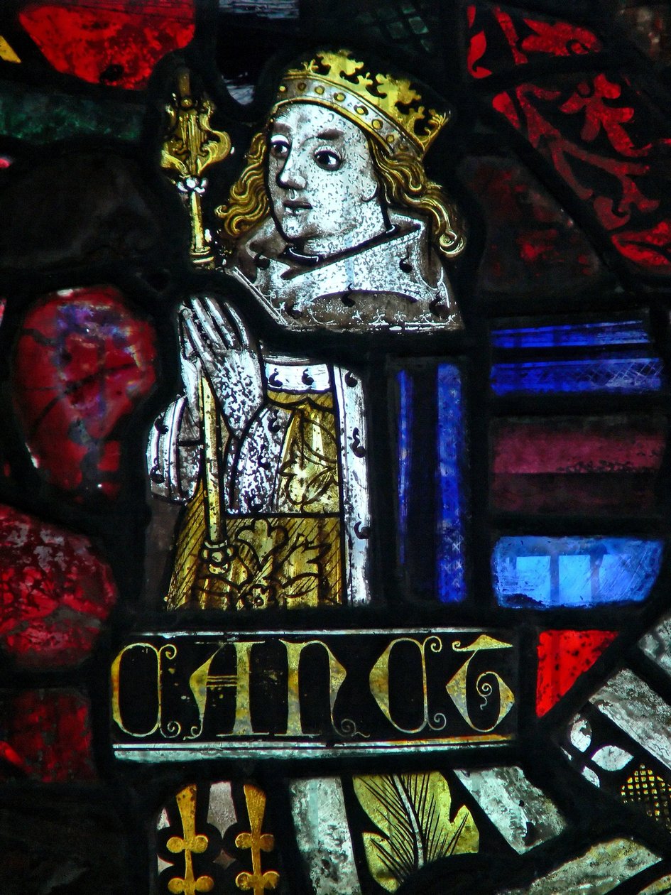 Finestra raffigurante Re Canuto da French School