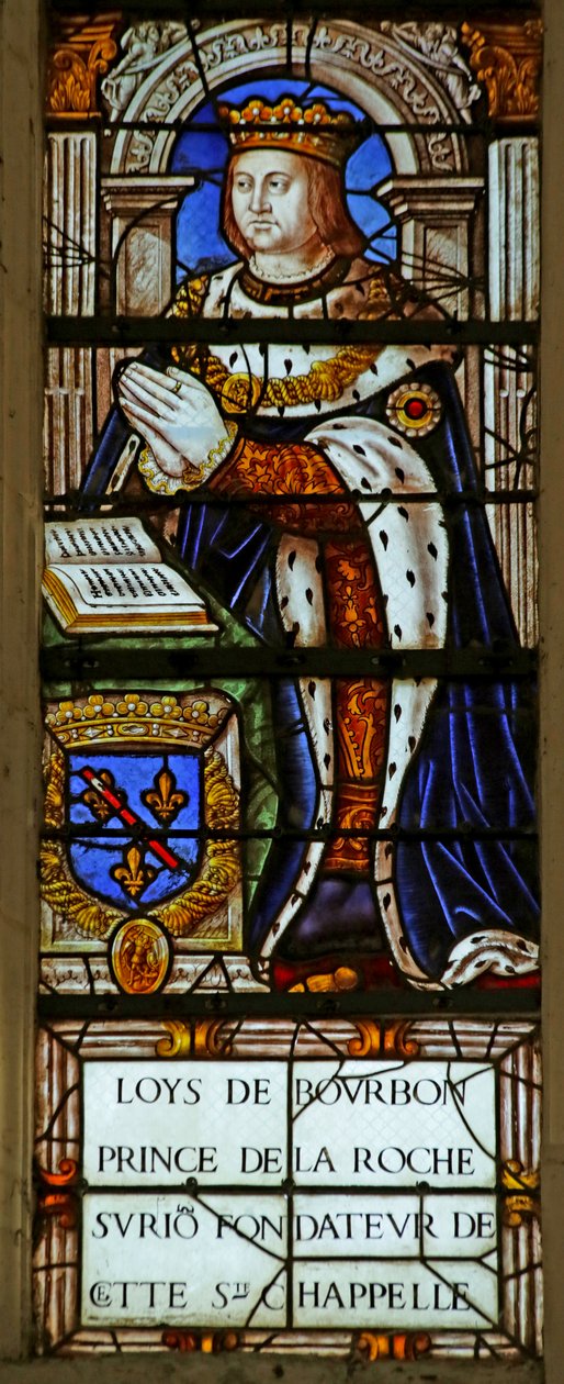 Finestra raffigurante Luigi di Borbone da French School