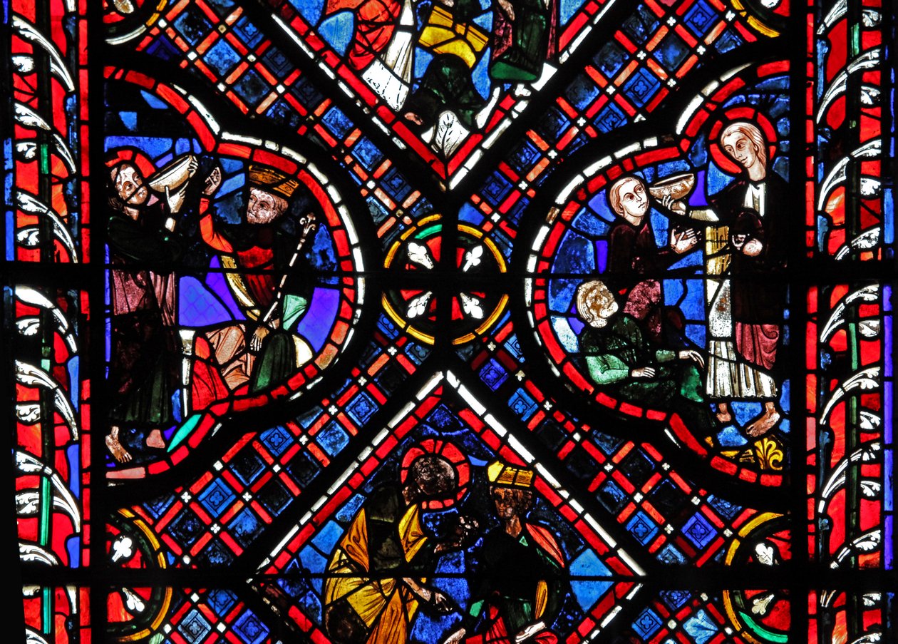Scene dalla leggenda di San Giovanni: il santo e la coppa avvelenata da French School