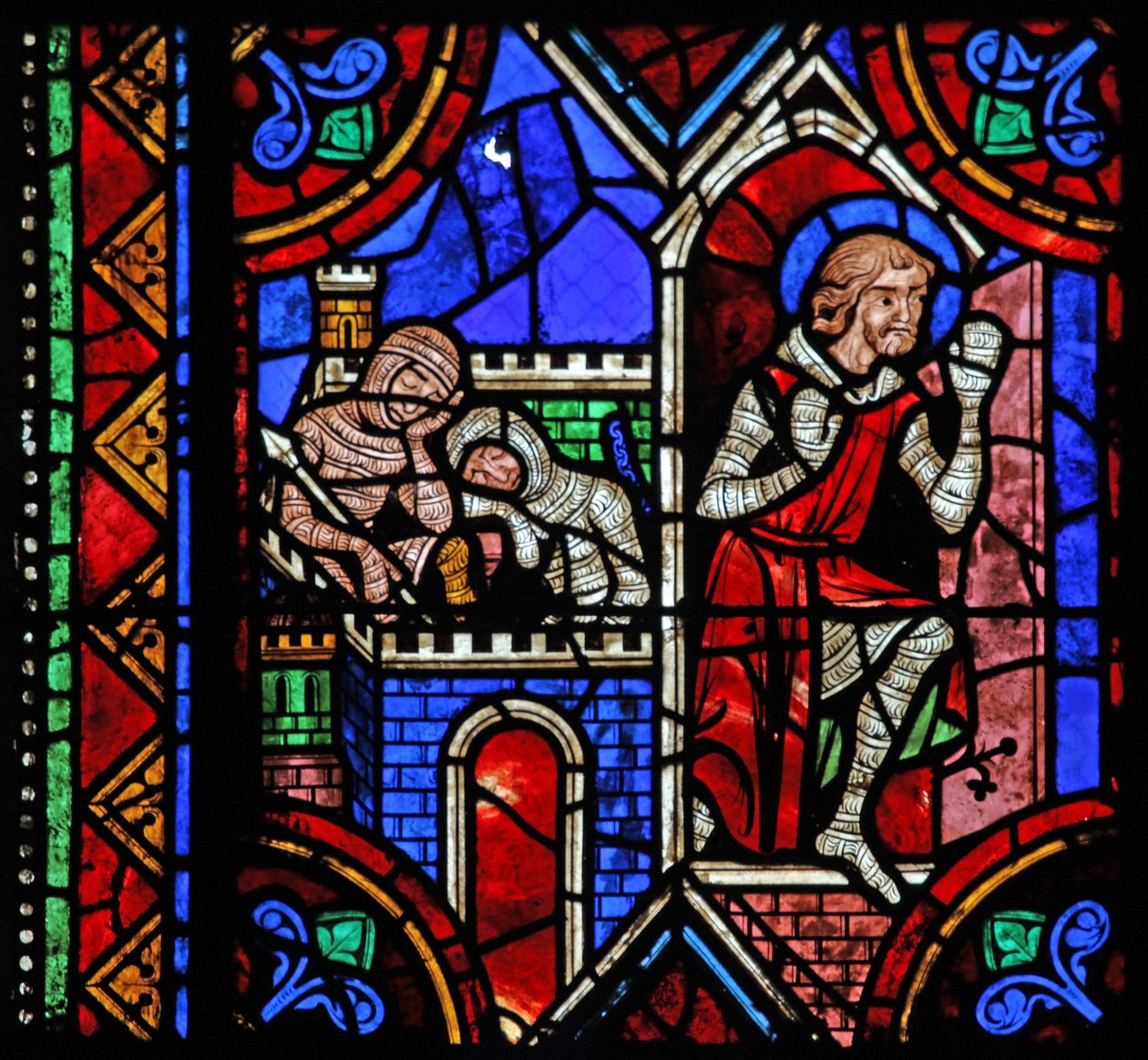 Storia di San Giuliano di Brioude - San Ferreolo, un amico di Giuliano, che morì durante le persecuzioni di Diocleziano, fugge da French School