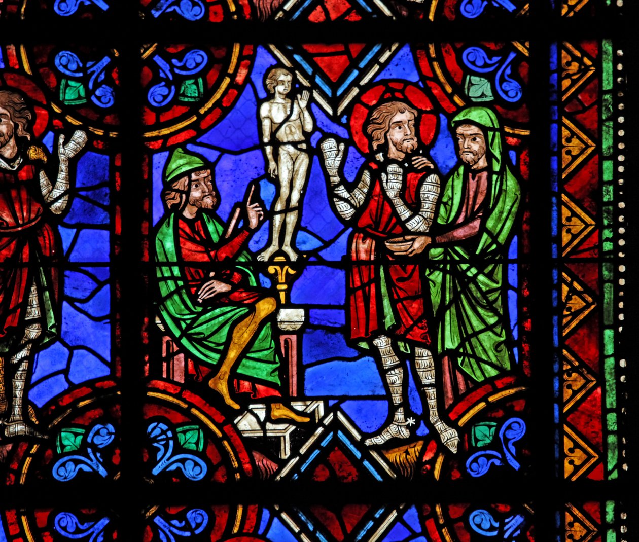 Storia di San Giuliano di Brioude - San Ferreolo, un amico di Giuliano, che morì durante le persecuzioni di Diocleziano, costretto a adorare gli idoli da French School