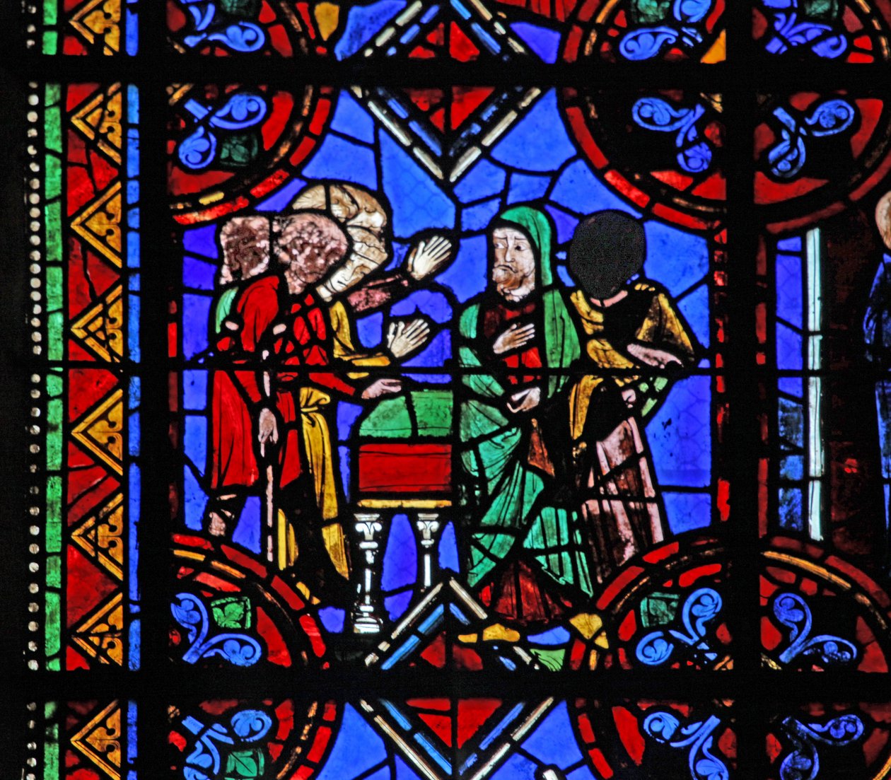Pellegrini alla tomba di San Brioude da French School