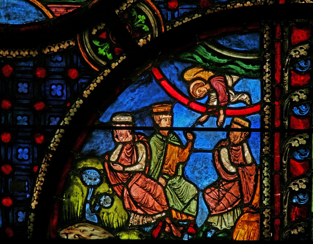 I Magi avvertiti in sogno da French School