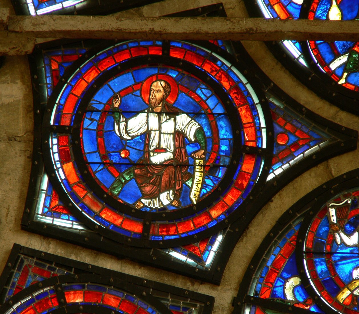 Finestra w100 che raffigura San Paolo da French School