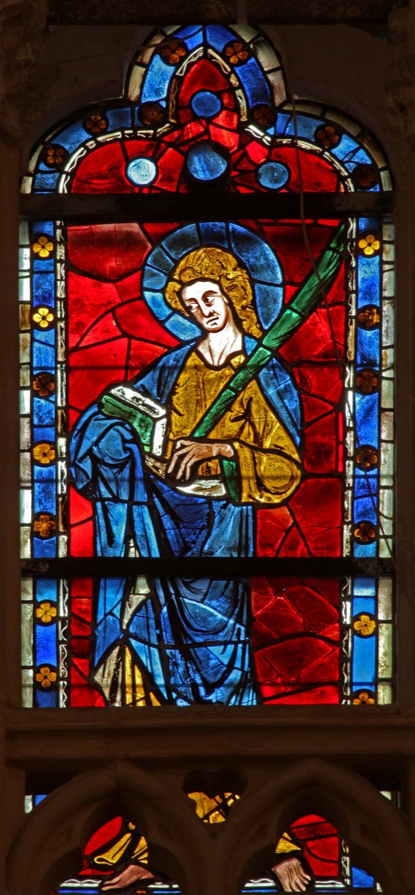 Finestra w101 raffigurante San Giuda da French School