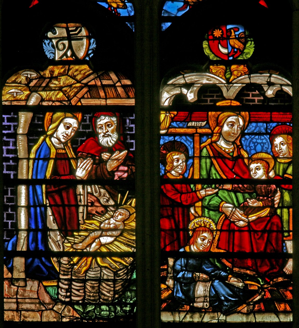 Natività; Maria Cleofe e i bambini apostoli da French School