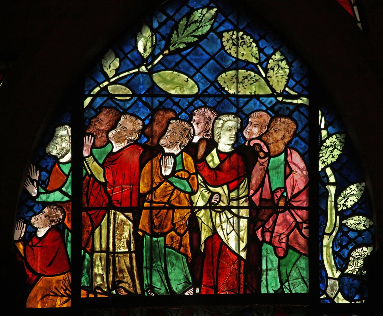 Finestra w14 raffigurante gli Apostoli all