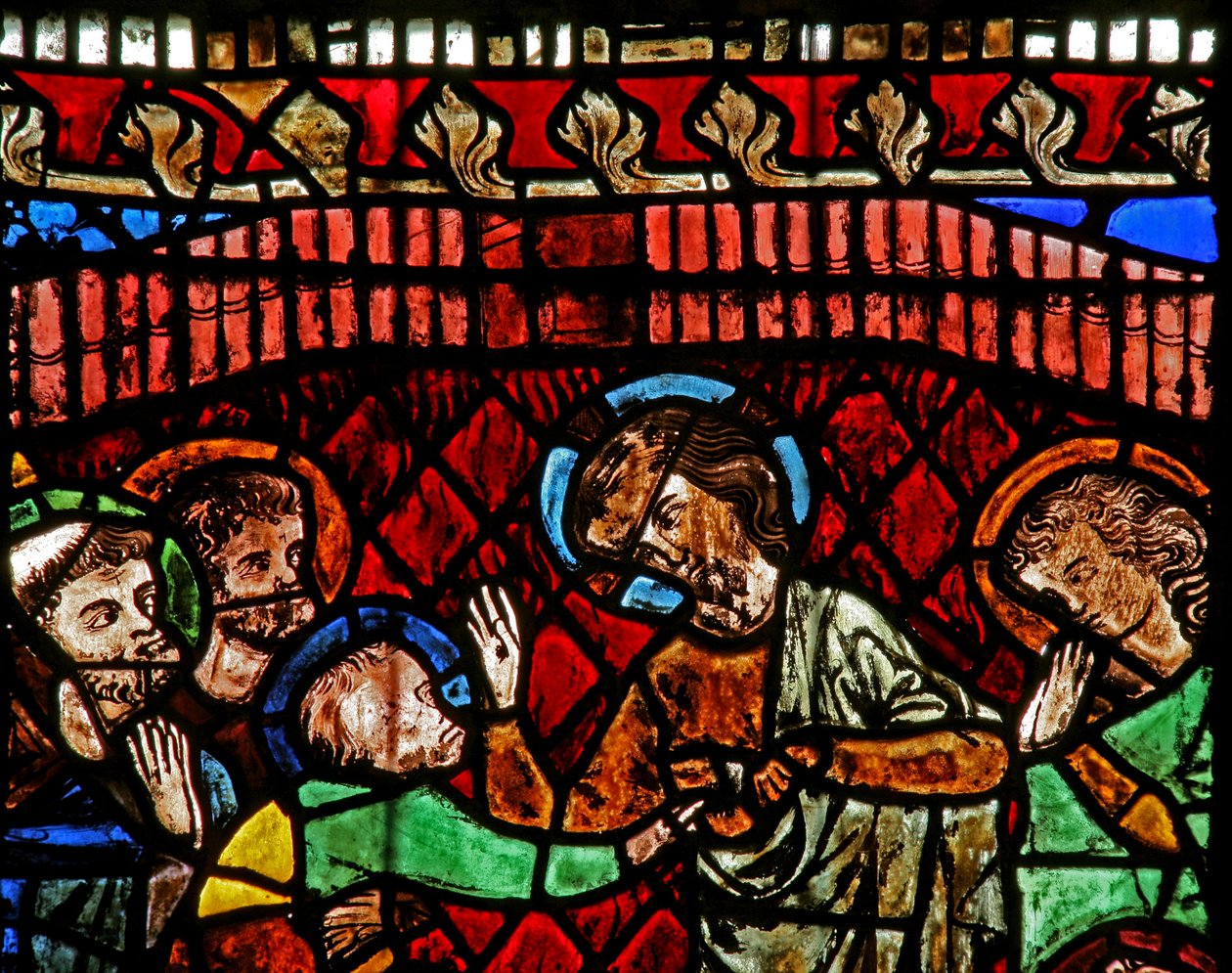 Finestra w14 raffigurante San Tommaso dubbioso da French School