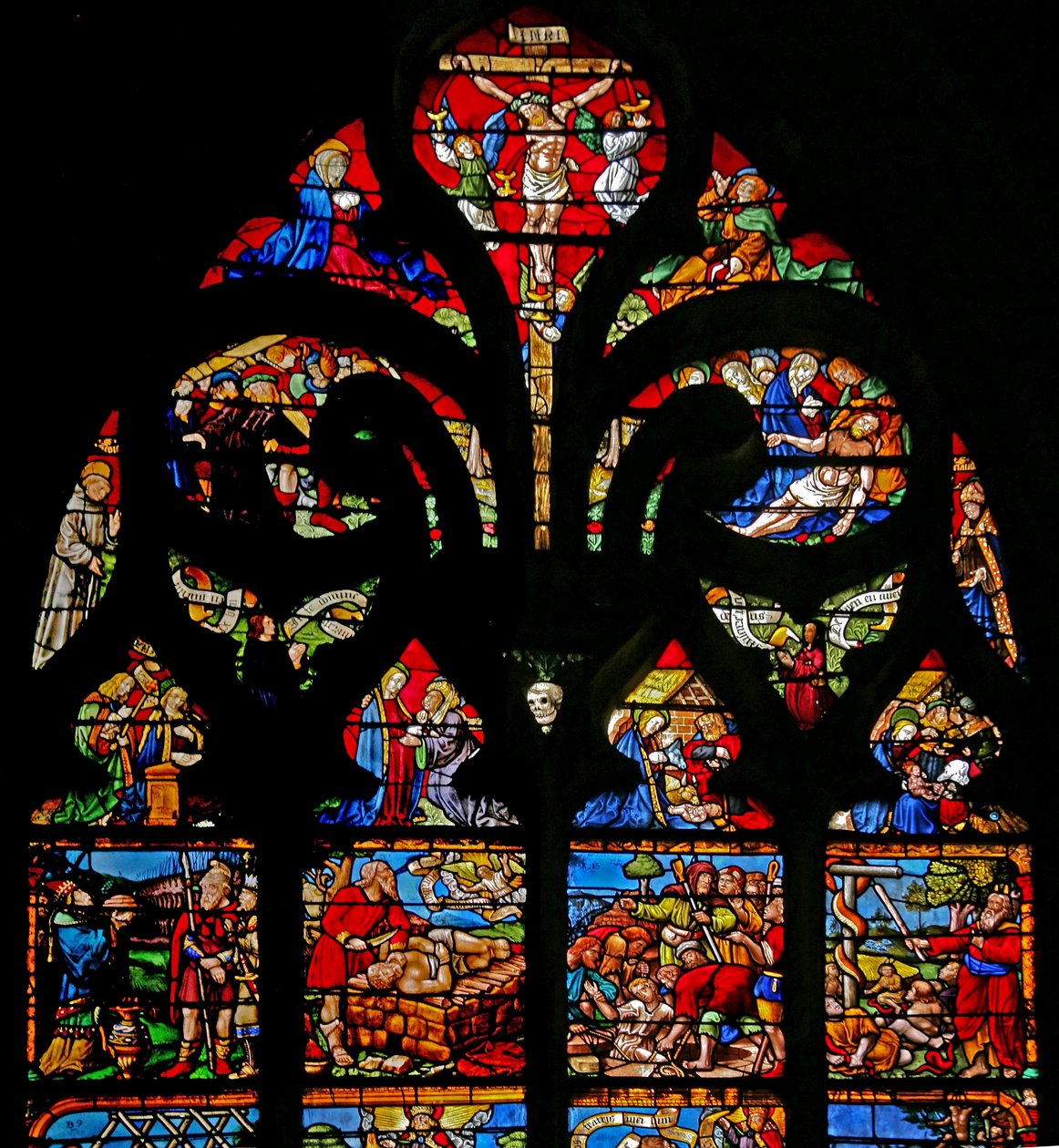 Crocifissione con Maria e Giovanni, la Via Crucis, la Deposizione da French School
