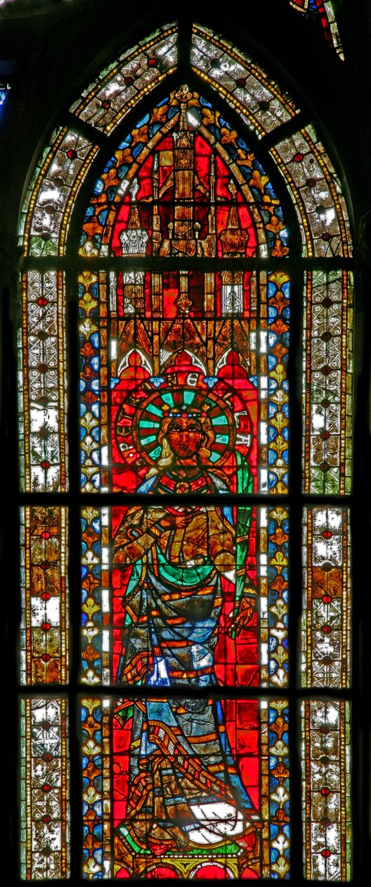 Finestra w206 raffigurante Santa Petronella da French School