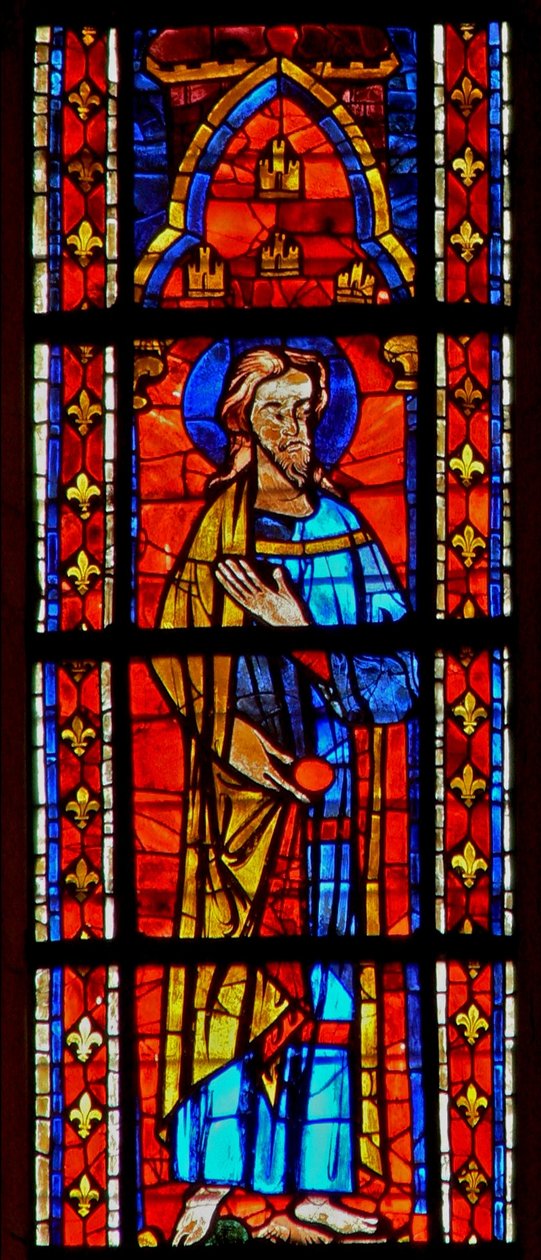 Finestra w207 raffigurante un Apostolo da French School