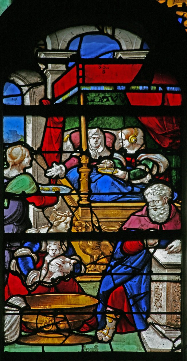 Una scena della vita della Vergine Maria: la sua nascita da French School