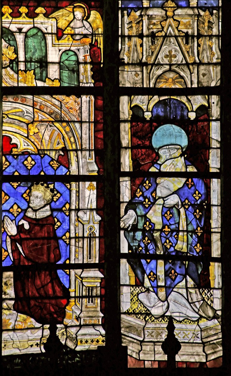 San Dionigi con il donatore Carlo VI da French School